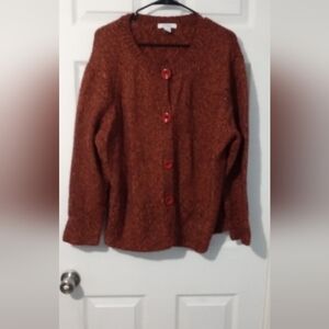 Dress Barn Warm Brown Cardigan Sweater